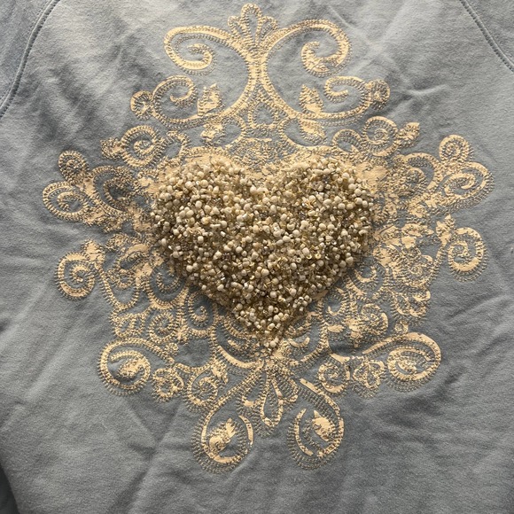 Twisted Heart Women's Soft Zip Up Fleece Faux Shearling Sweatshirt Hoodie Size M - Picture 6 of 6